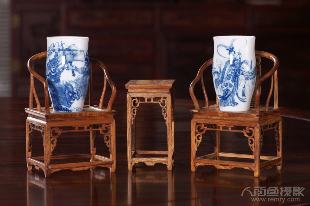 烟台九段烧青花瓷,烟台瓷器摄影,烟台青花瓷摄影