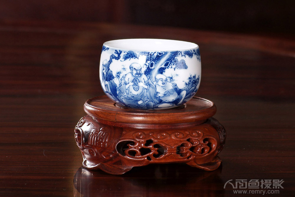 九段烧青花瓷,烟台瓷器摄影,烟台青花瓷摄影