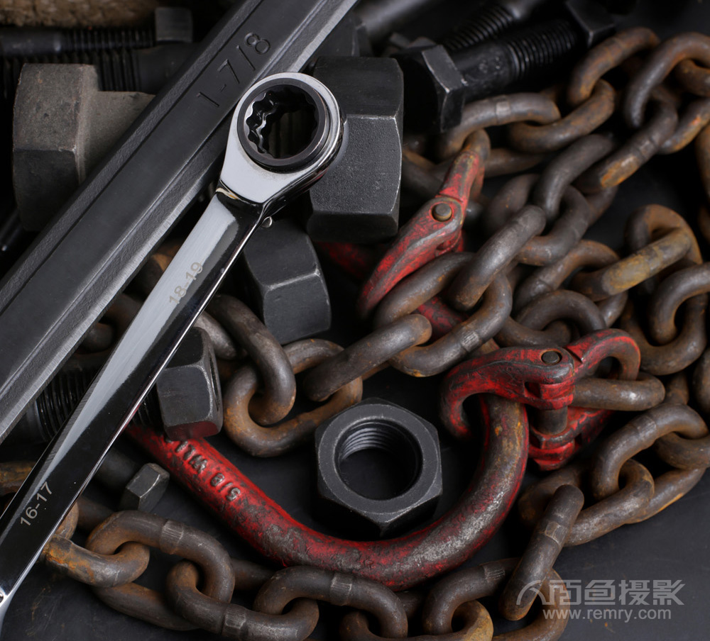 扳手生产角磨摄影