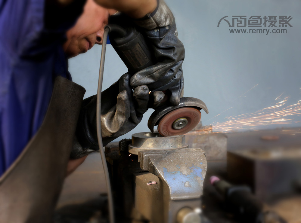 扳手生产角磨摄影