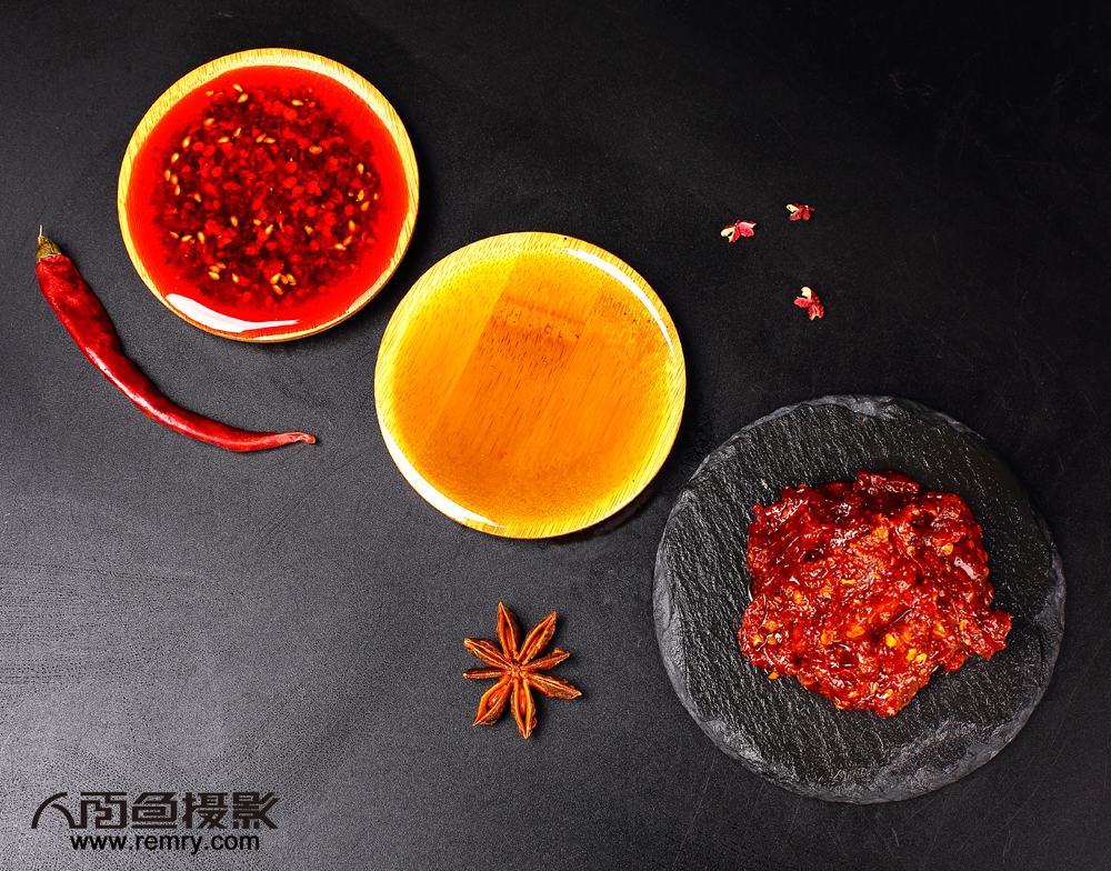 烟台食材摄影,烟台辣椒酱摄影,烟台麻油摄影