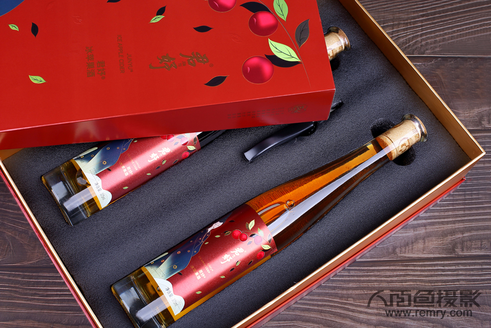 冰苹果酒摄影,烟台冰酒摄影