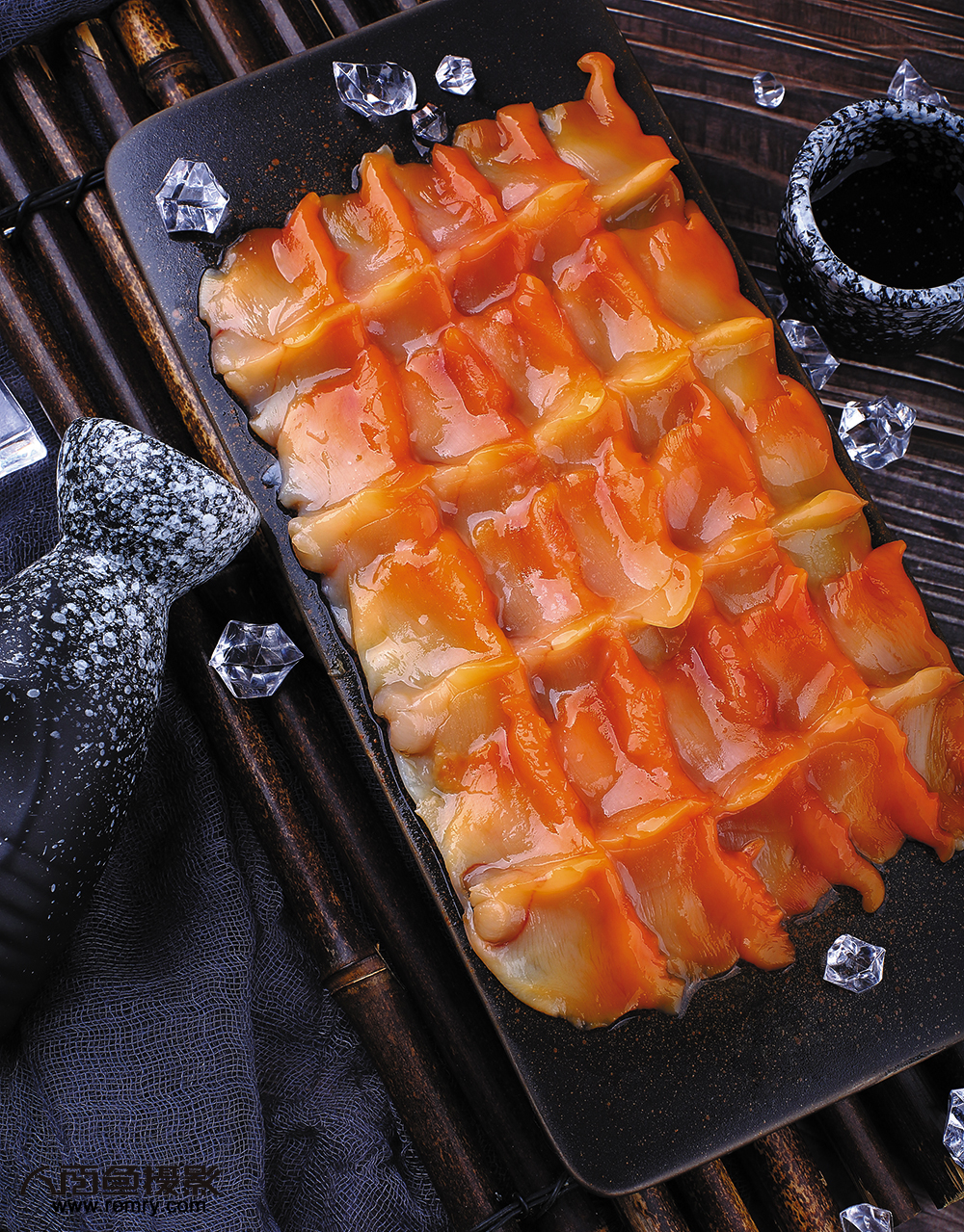 冻托盘赤贝肉摄影,烟台赤贝边摄影