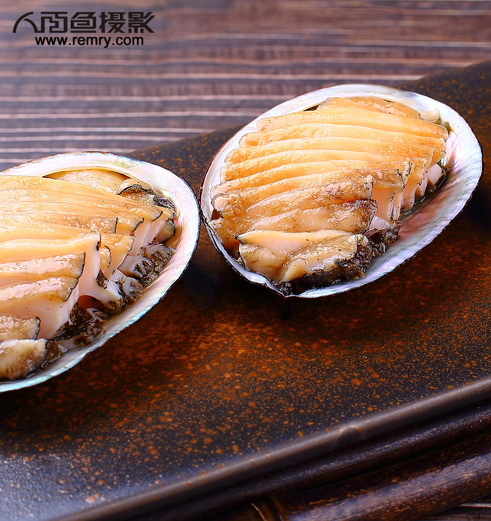 烟台鲍鱼肉切片摄影,生食鲍鱼肉切片摄影