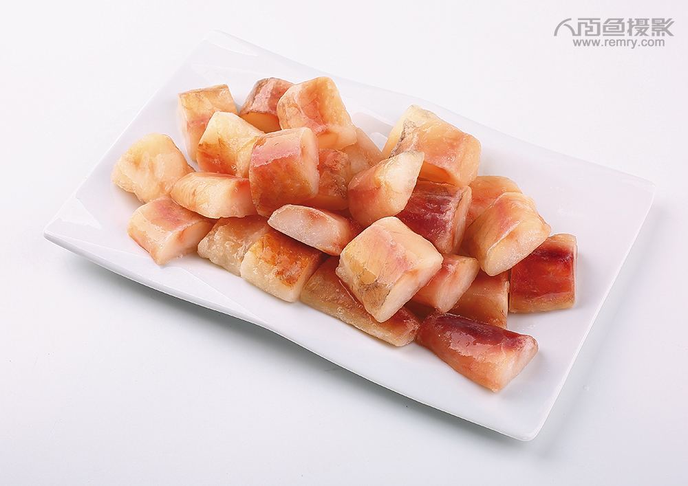 鮟鱇无骨切块、单冻鮟鱇鱼柳、裹粉鮟鱇鱼块摄影